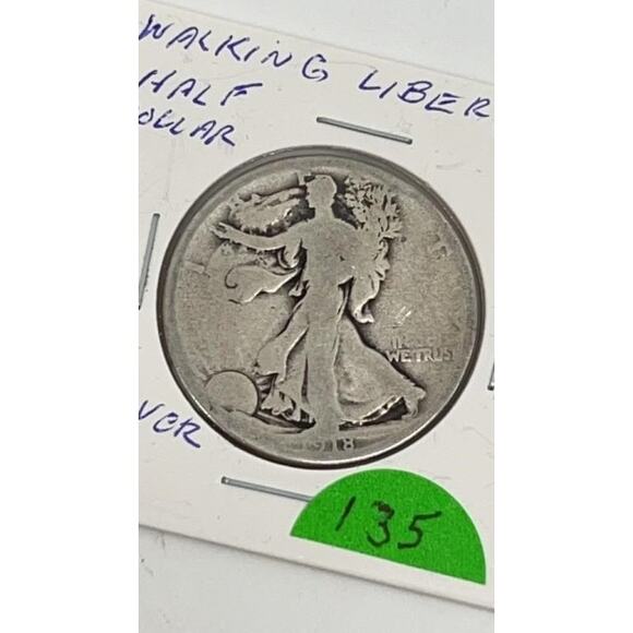 1918 Walking Liberty Half Dollar – 90% Silver – Circulated – Key Date US Coin - Picture 2 of 3